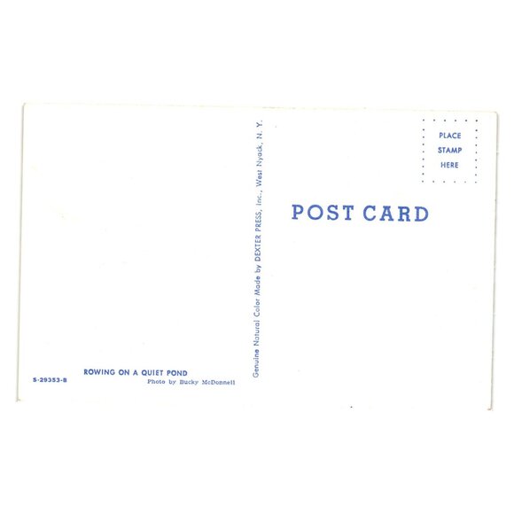 Hello Buffalo River State Park Rowing Scene Dexter Press Vintage Postcard - Picture 2 of 2